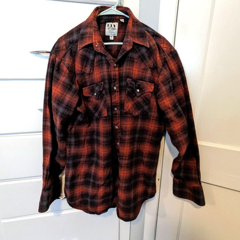 Heavy Flannel Snap-up Shirt